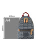 COACH 蔻驰 CHAMBRAY ACADEMY 双肩包 牛仔金扣3801