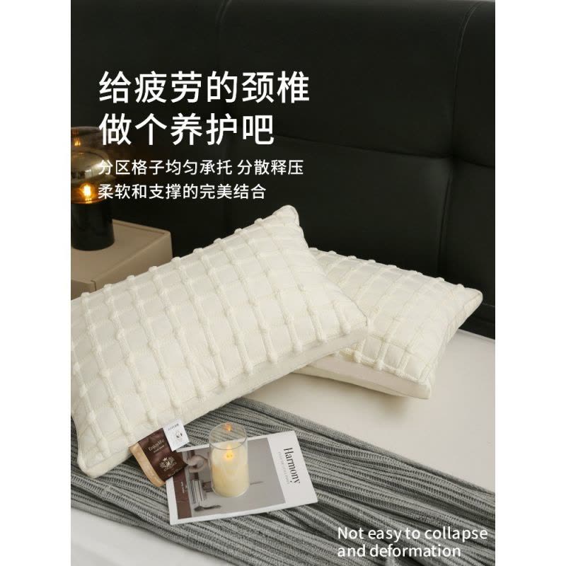 新款枕头护颈椎助睡眠专用枕芯家用单人一只装学生宿舍高整头图片