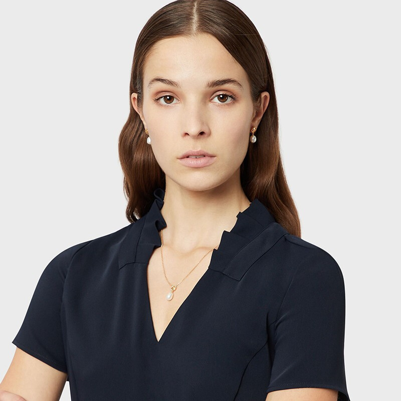 阿玛尼（Emporio Armani）女士项链 银质珍珠项链 珍珠项链女礼物EG3433221