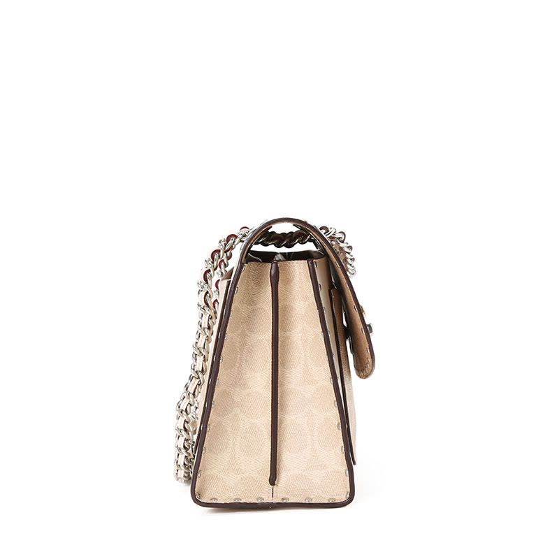 20新款 COACH 女士单肩斜挎包 967 牛皮革\涂层帆布图片