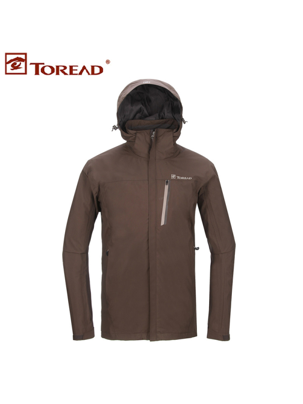 探路者（TOREAD）探路者冲锋衣男女款抓绒三合一防水保暖2件套装KAWF91603KAW_1