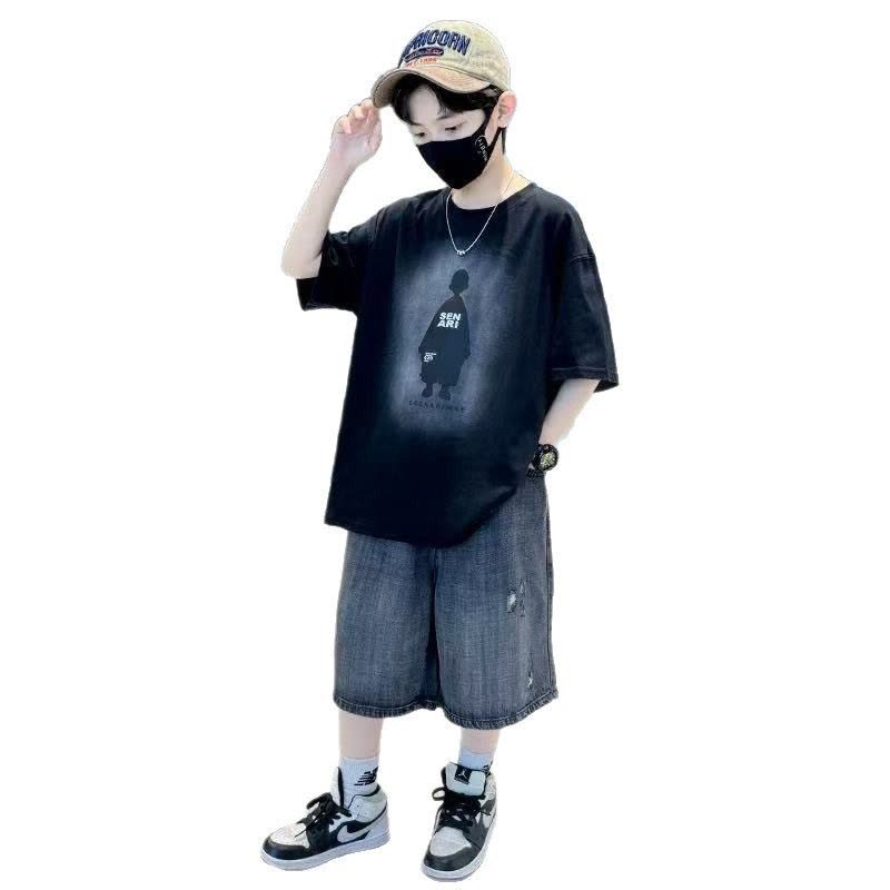 男童夏装套装2026新款儿童夏季短袖两件套男孩夏款衣服帅气潮图片