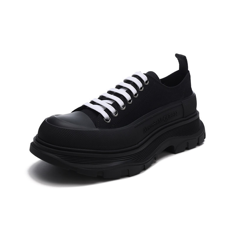 亚历山大·麦昆ALEXANDER MCQUEEN 男士帆布系带厚底休闲鞋 604257 W4MV2