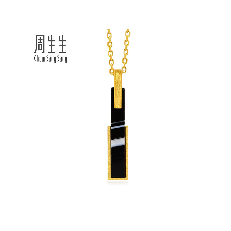 周生生(CHOW SANG SANG)金足金g*系列玛瑙坠不含项链女款定价