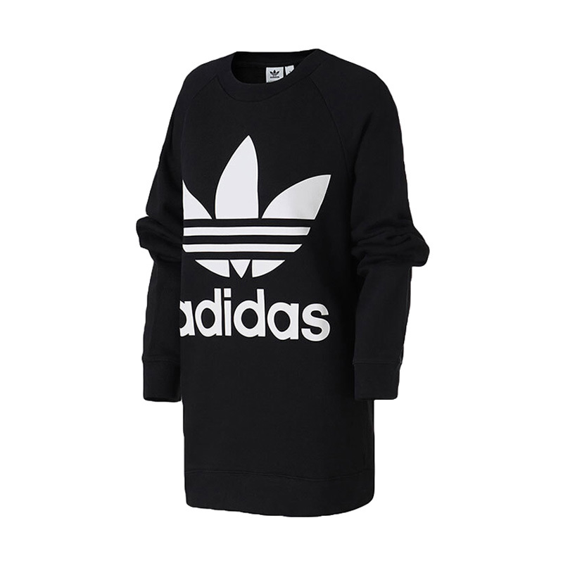 adidas阿迪达斯三叶女子OVERSIZEDSWEAT针织套衫DH3129