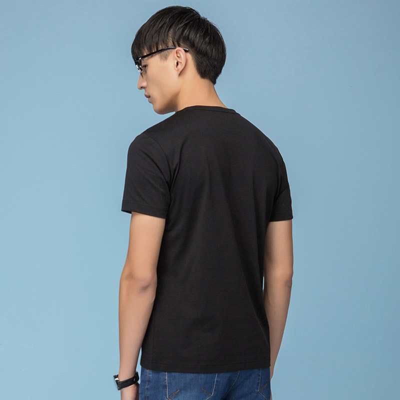 柒牌seven男装短袖t恤衫青年休闲半袖圆领纯棉品牌上衣