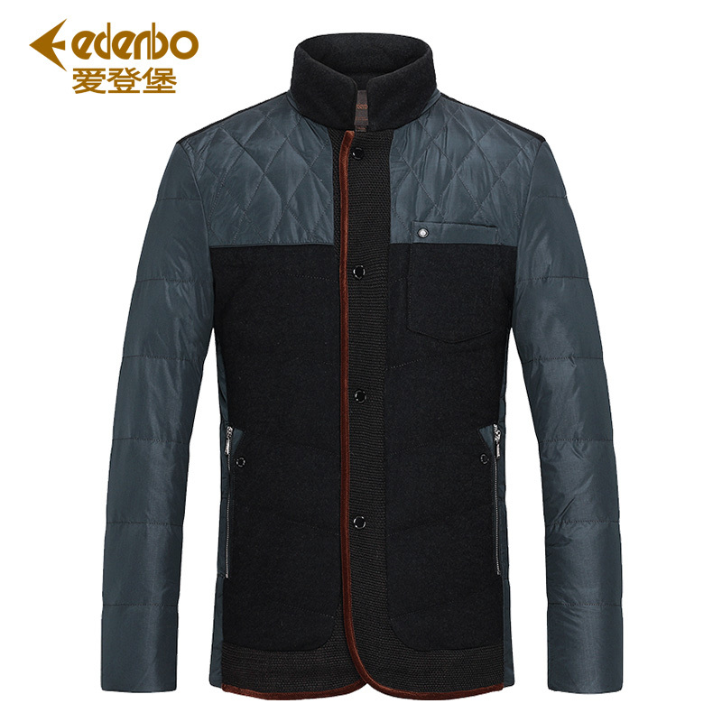 Edenbo/爱登堡秋冬新款羽绒服男轻薄 青年款男士立领羽绒服外套
