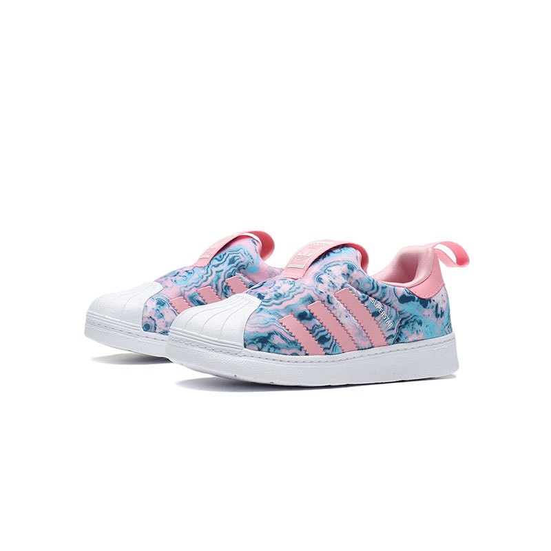 【自营】adidas阿迪达斯三叶草女童鞋SUPERSTAR印花贝壳头运动鞋0-4岁婴童鞋CG6578