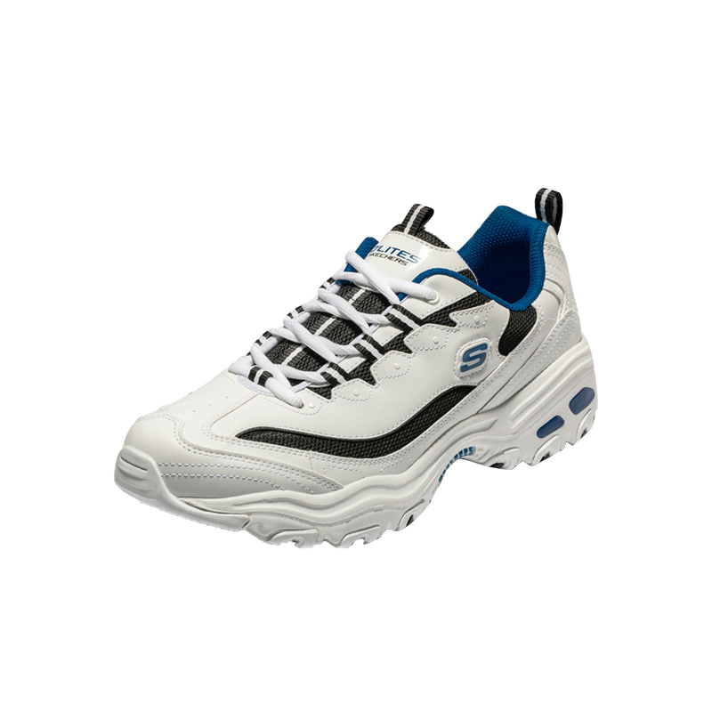 Skechers斯凯奇男鞋复古绑带老爹鞋舒适时尚休闲运动跑步鞋888002