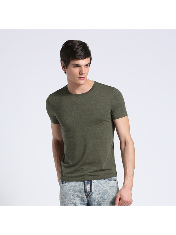 猫人纯棉男士短袖t恤薄款纯色半袖打底衫男体恤