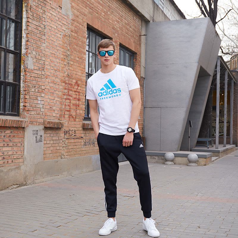 adidas阿迪达斯跆拳道休闲男装圆领运动短袖 速干跑步T恤ADICTT-WBU-1图片