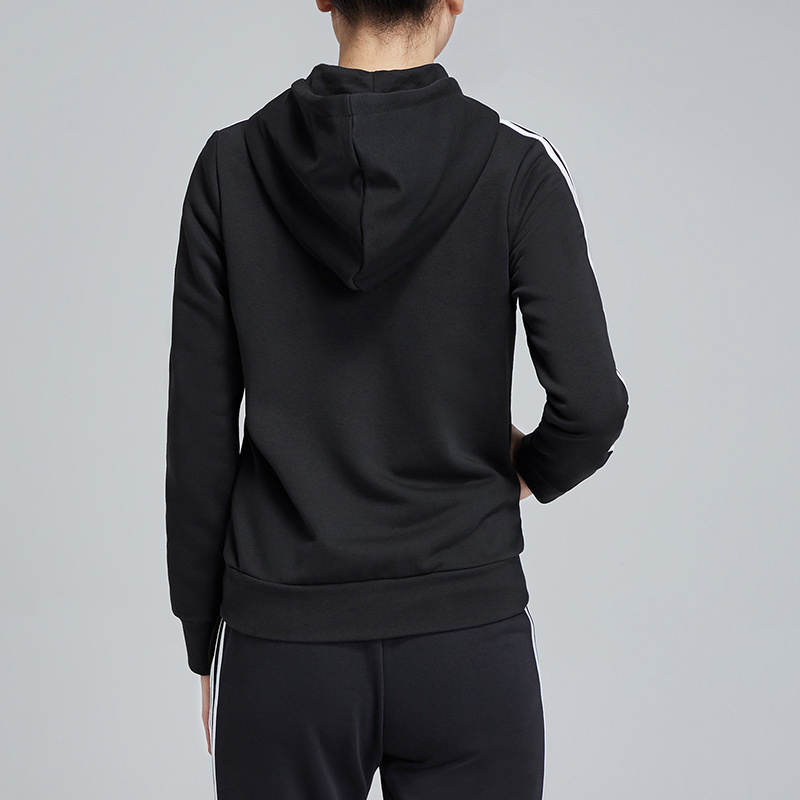 阿迪达斯女服夹克外套连帽针织运动休闲运动服DP2419