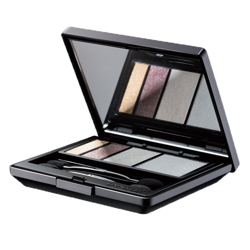 兰瑟幻夜蓝金四色眼影盘03午夜幽蓝 送全新眼影盒 哑光韩国初学者裸色