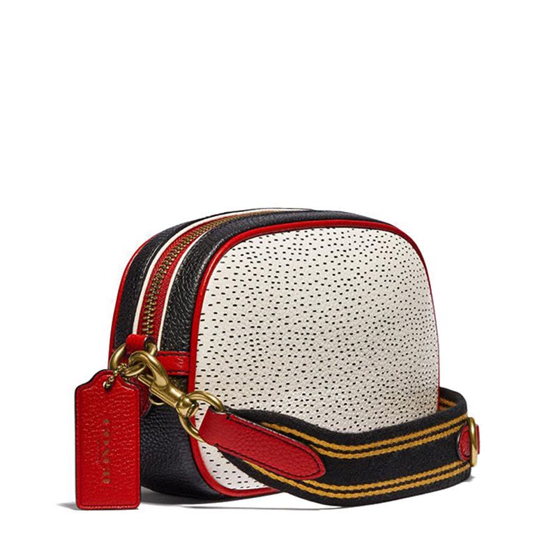 预售 COACH\蔻驰 Micky 相机包 单肩包 斜挎包 米奇粒面皮c1142图片