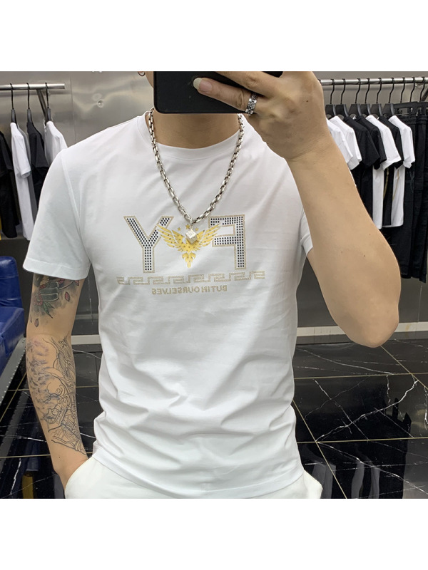 Ceen Bulled52链接短袖T恤男上衣修身圆领潮流抖音快手工厂