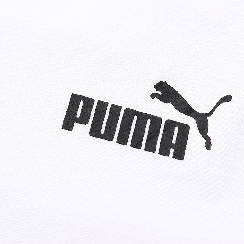 PUMA彪马男装运动休闲套头衫拼接长袖T恤运动服844640 L 84464002彪马白