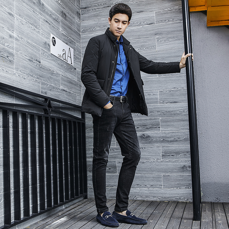 柒牌SEVEN男装个性翻领羽绒服保暖时尚休闲羽绒外套