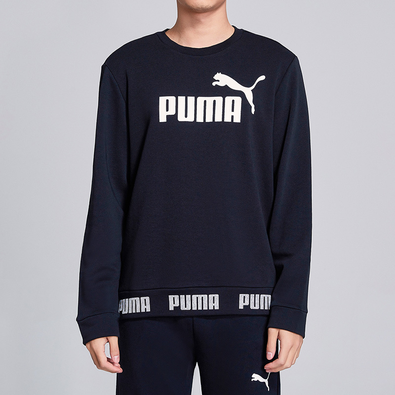 PUMA彪马男装运动服休闲服logo圆领卫衣844791