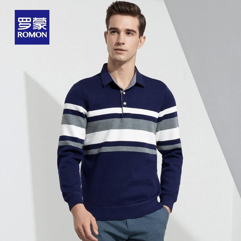 罗蒙romon男士针织毛衣