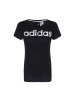 Adidas阿迪达斯女装夏季款运动服休闲耐磨透气圆领短袖T恤BQ9062 黑色 XS