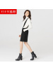 2019春夏季宽松时尚黑色百搭阔腿背带裤条纹短裤女5720