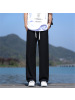 2026新款冰丝直筒裤男夏季潮牌薄款宽松时尚休闲长裤透气凉感裤子