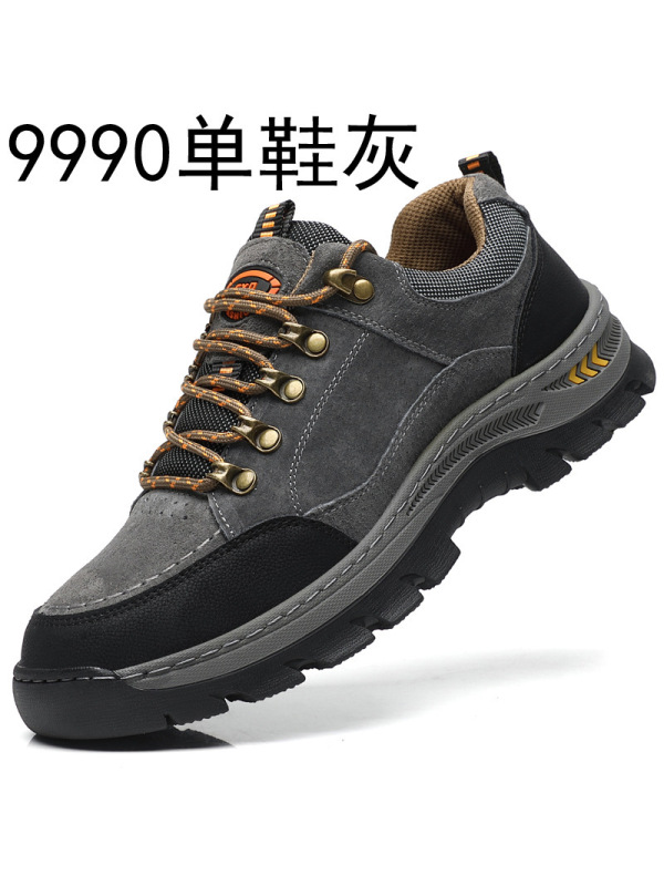 真皮登山鞋男防水防滑耐磨春夏户外轻量化运动透气专业爬山徒步鞋