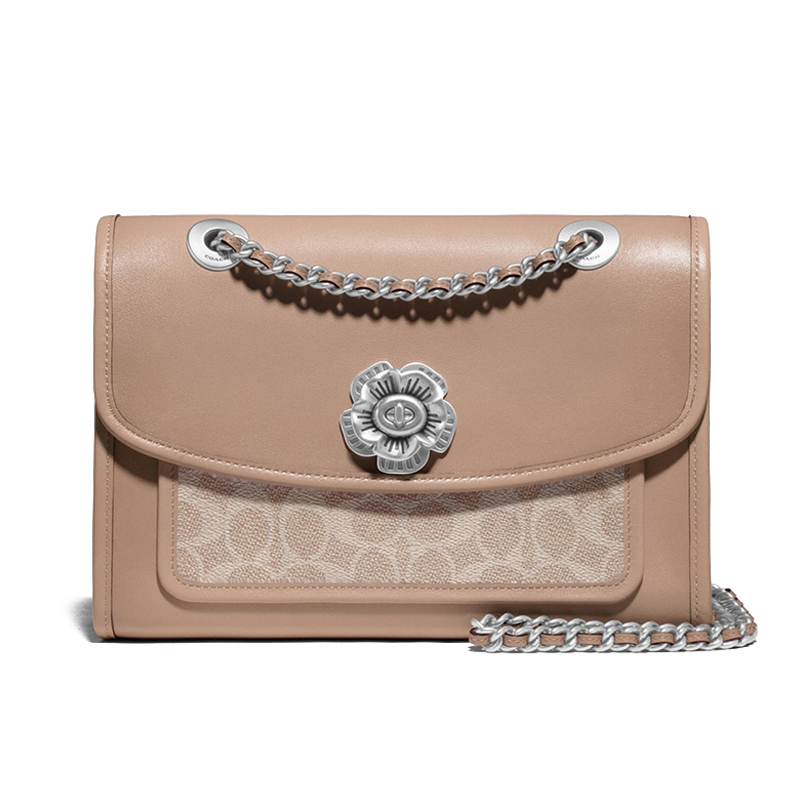 【预定】COACH/蔻驰 经典标志涂层帆布PARKER 89112 26*17.5*11CM牛皮革\PVC