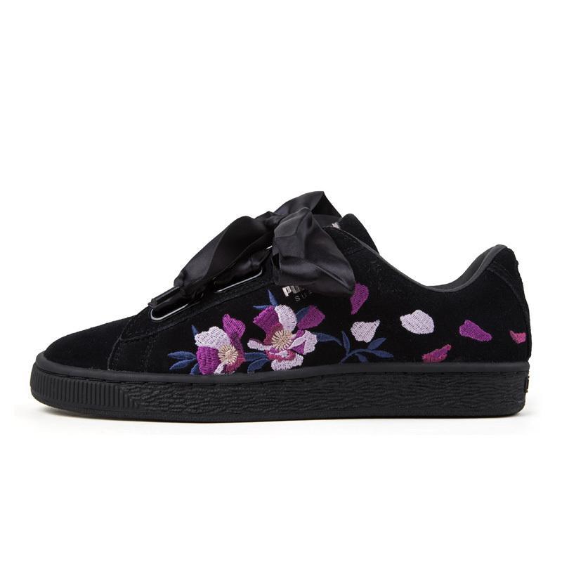 puma彪马 basket heart 蕾哈娜女子蝴蝶结时尚运动休闲鞋板鞋 367811