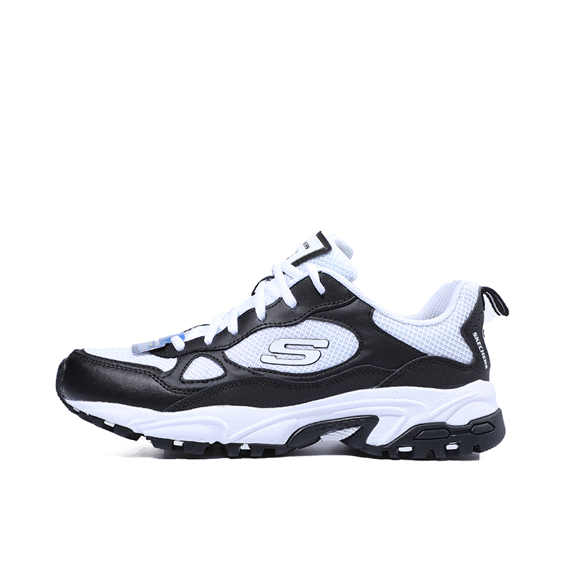 Skechers斯凯奇男鞋新款复古绑带运动鞋时尚前卫潮流休闲鞋51706/BKW