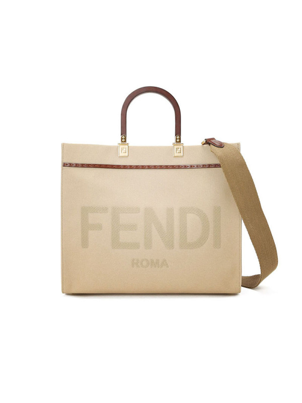 预售FENDI TOTE包 手提包 LOGO标识 织物 8BH386