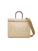 预售FENDI TOTE包 手提包 LOGO标识 织物 8BH386