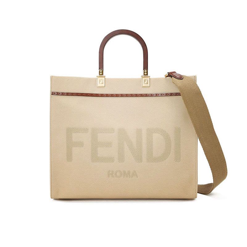 预售FENDI TOTE包 手提包 LOGO标识 织物 8BH386图片