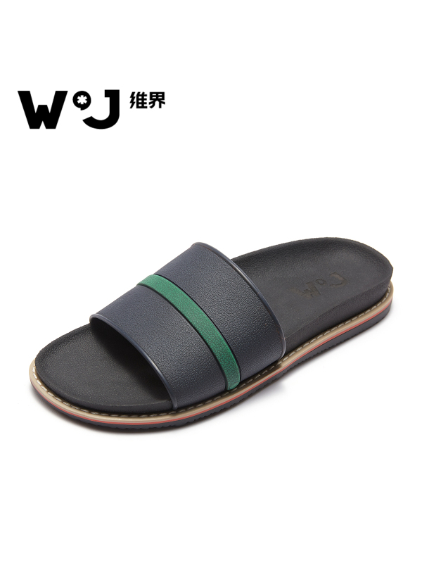 维界维界新款网红凉拖鞋男室内原宿风ulzzang韩版时尚潮流软底一字拖