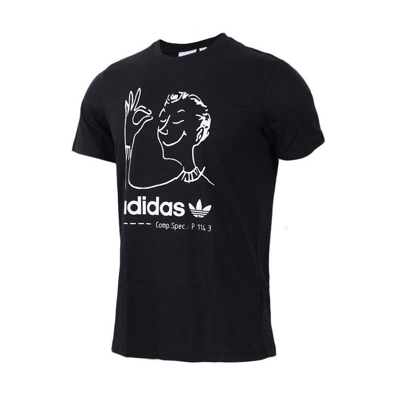 ADIDAS阿迪达斯三叶男子运动休闲透气短袖T恤-CZ1764图片