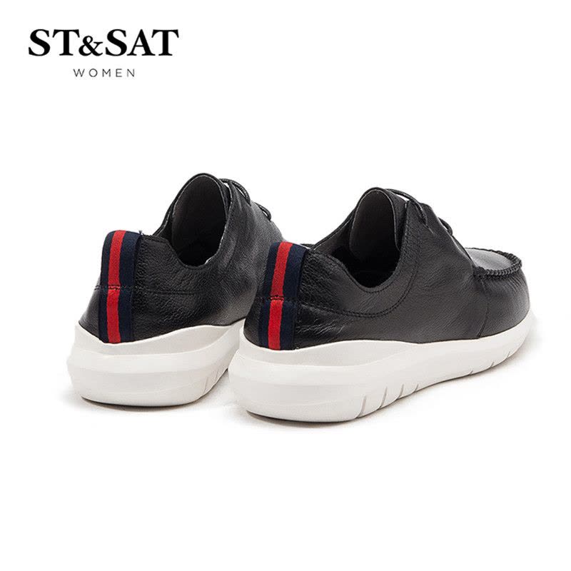 ST&SAT/星期六春季新款平底舒适深口休闲鞋皮鞋男SS91129701图片
