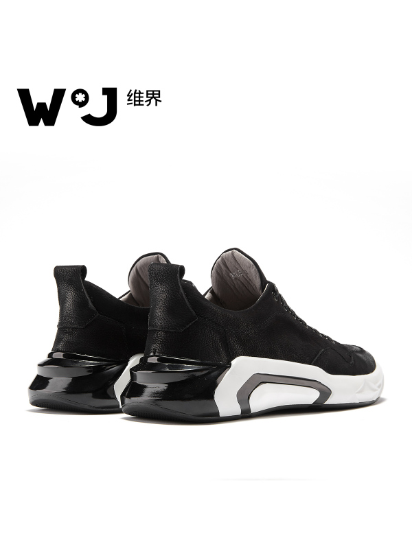 维界高帮鞋男秋季磨砂皮时尚韩版休闲鞋青年个性高帮男鞋板鞋潮流