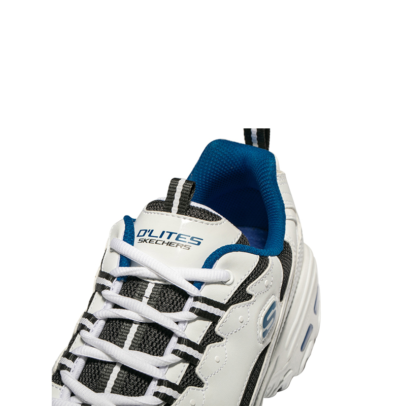 Skechers斯凯奇男鞋复古绑带老爹鞋舒适时尚休闲运动跑步鞋888002