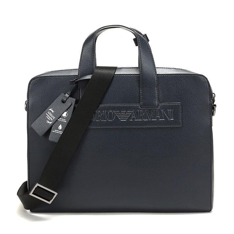 emporioarmani阿玛尼男款logo图案手提单肩斜挎包公文包y4p117ysl5j