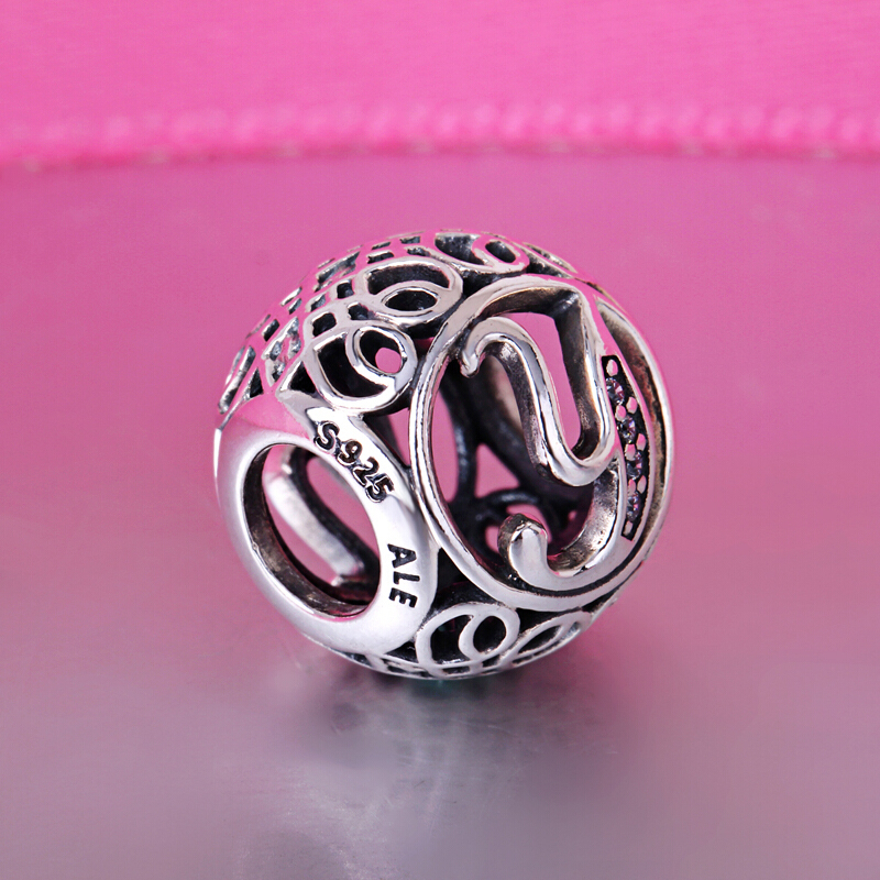 PANDORA潘多拉 复古字母Y 925银串饰-791869CZ
