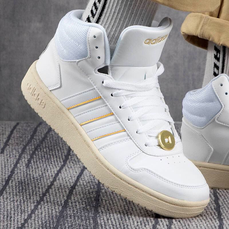Adidas阿迪达斯高帮板鞋新男女运动小白鞋巴扎黑联名休闲鞋G55080图片