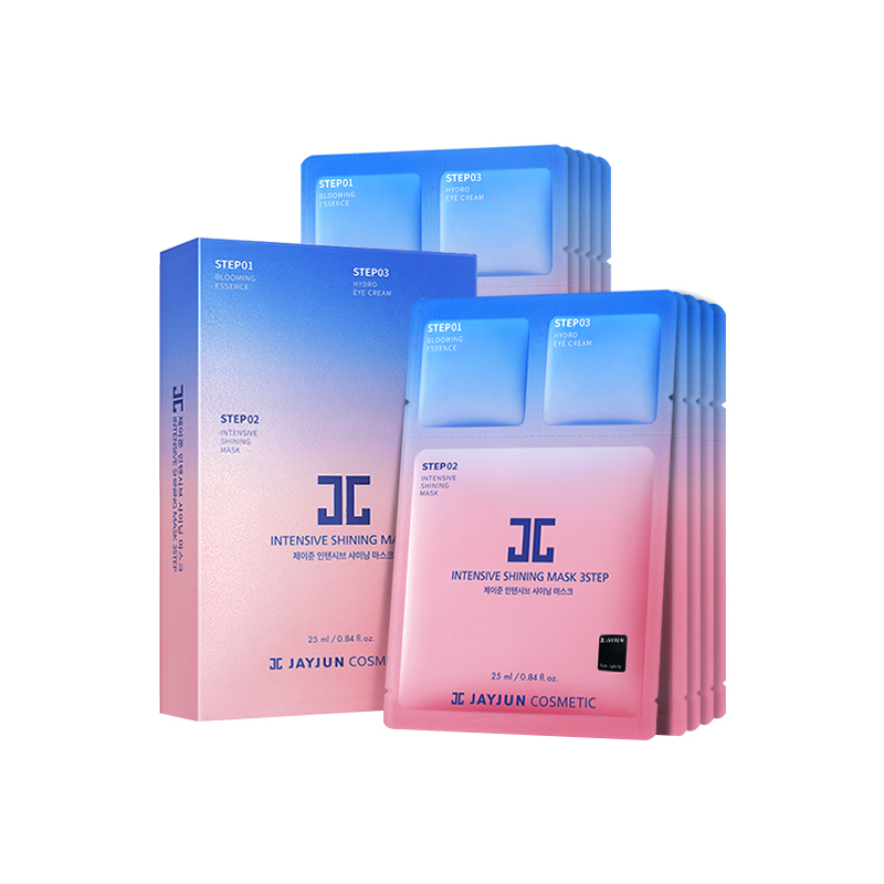 JAYJUN捷俊韩国进口密集焕亮三部曲jc面膜10片樱花水光针补水面膜贴女