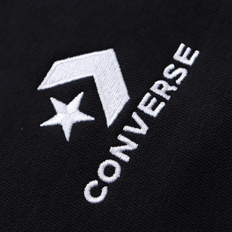 CONVERSE匡威男裤运动长裤直筒收口针织休闲裤运动服10008815 L 10008815-A01黑色
