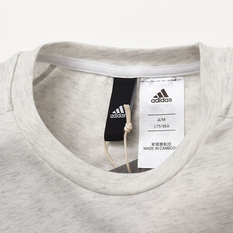 adidas阿迪达斯男子短袖t恤基础款休闲运动服cg2095lcg2095白色