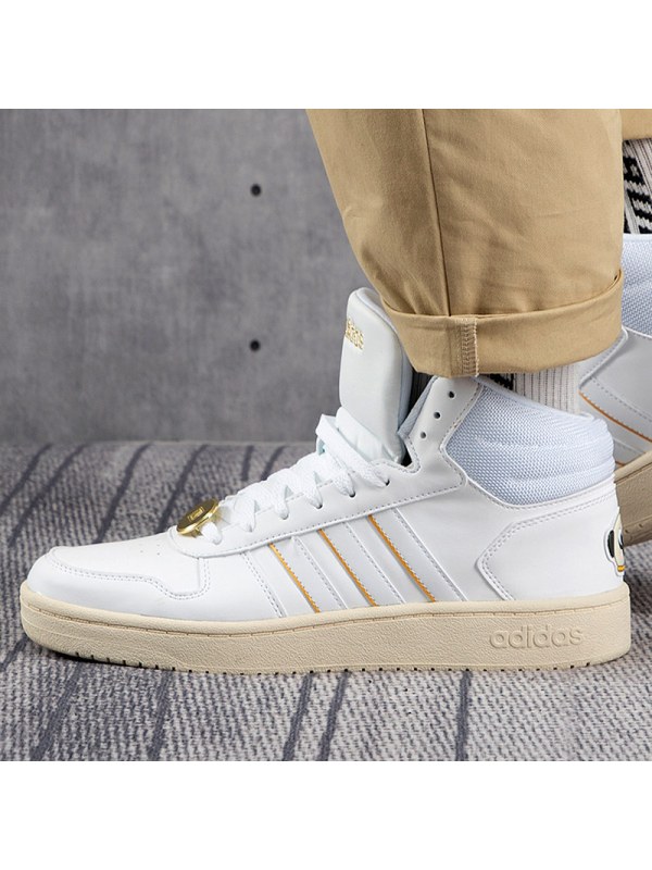 Adidas阿迪达斯高帮板鞋新男女运动小白鞋巴扎黑联名休闲鞋G55080