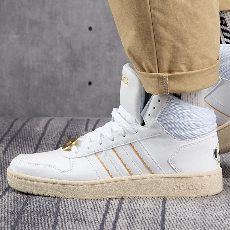 Adidas阿迪达斯高帮板鞋新男女运动小白鞋巴扎黑联名休闲鞋G55080图片