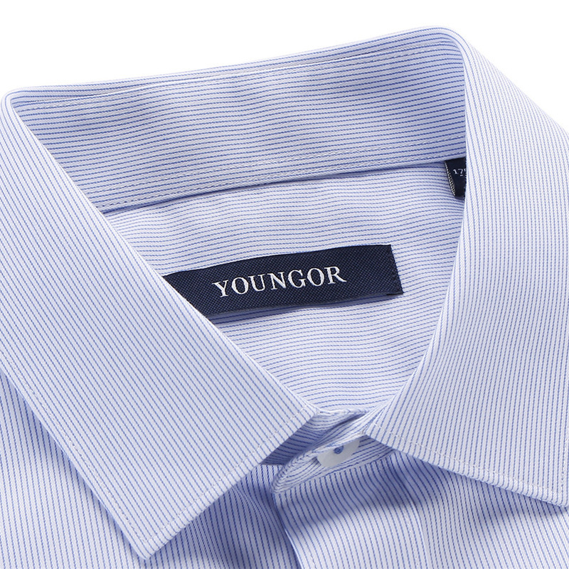 youngor雅戈尔男装官方商务职业装上班休闲纯色男士短袖衬衫014hfa