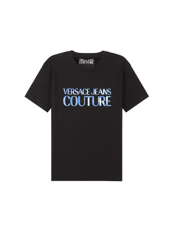 范思哲 VERSACE JEANS COUTURE 男士棉质圆领短袖T恤72GAHP02 CJ01P