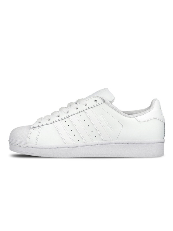 阿迪达斯Adidas三叶草男鞋女鞋全白纯白贝壳头运动休闲板鞋B27136