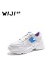 WIJI2018秋季新款女鞋休闲运动鞋网面舒适跑步鞋ins旅行鞋小白鞋